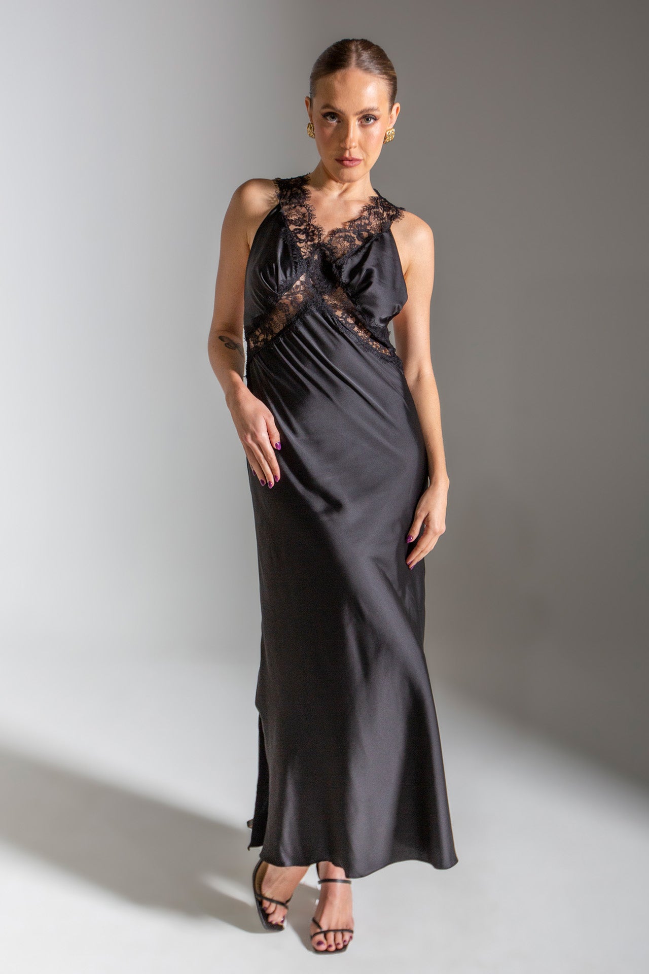 30's Slip Dress Preto