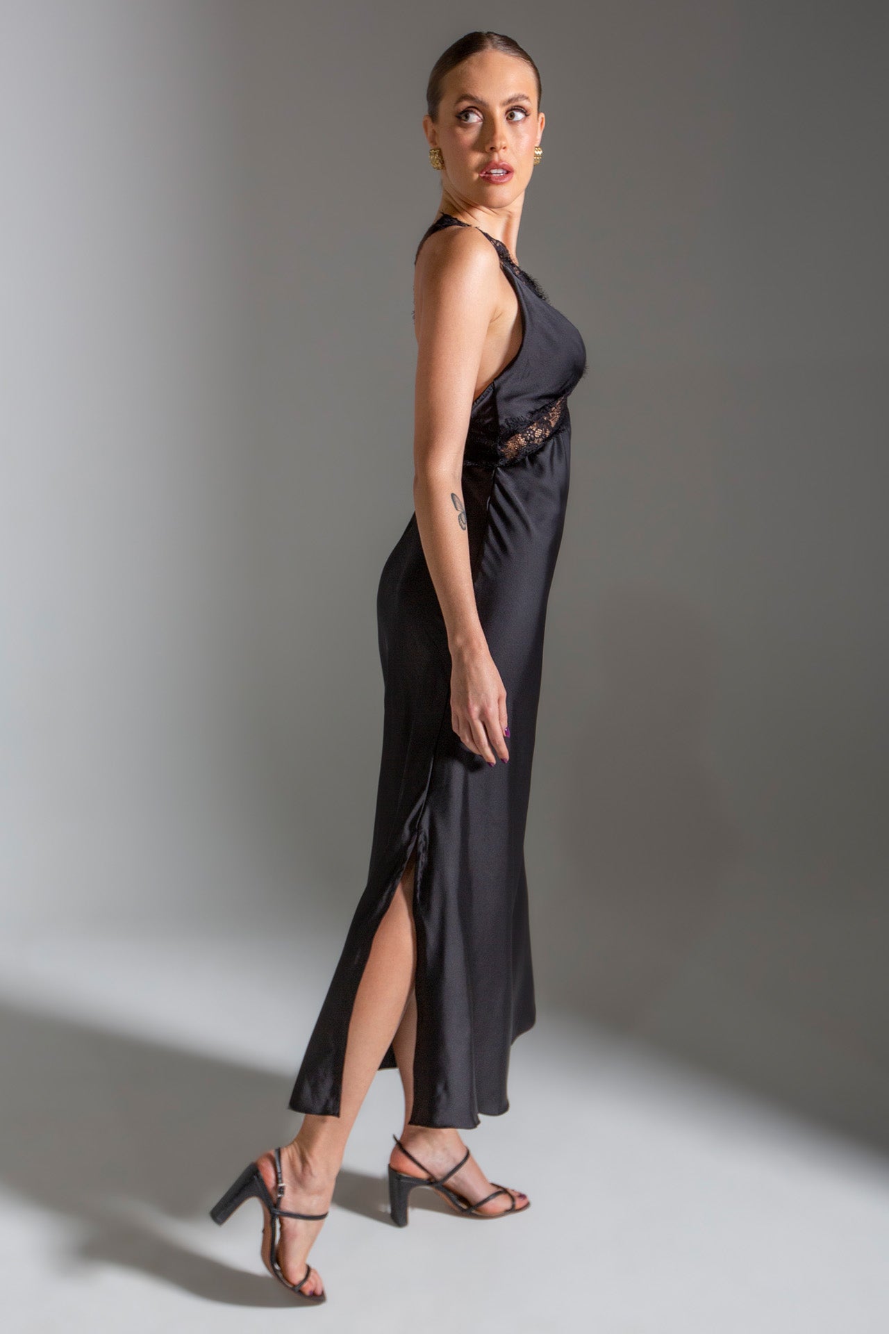 30's Slip Dress Preto
